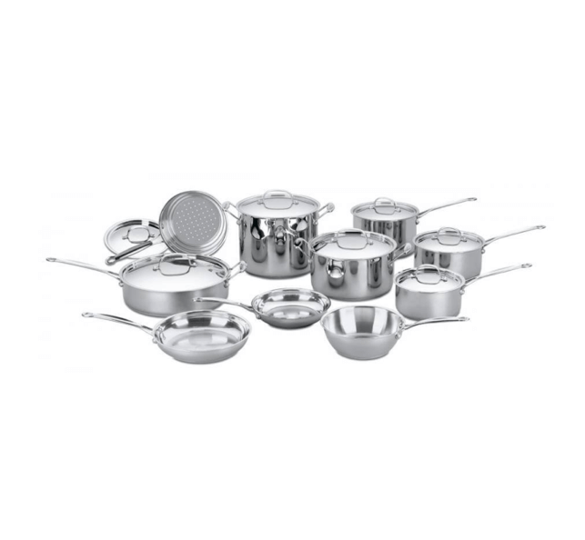 Cuisinart Chef's Classic Stainless 17-Piece Cookware Set