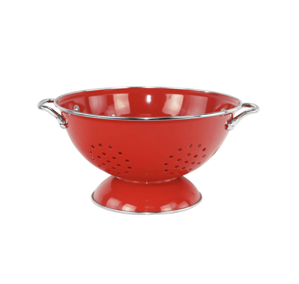 Powder Coated Colander Red | SLX Hospitality